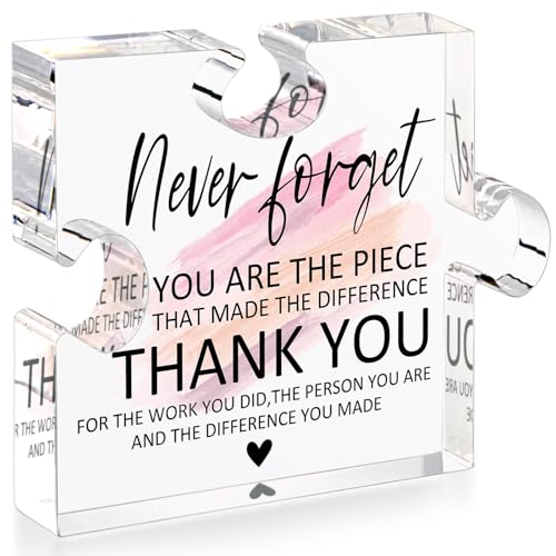 Thank You Gifts for Women - Office Coworker Leaving Going Away Gifts for Women - Nurse, Teacher, Employee, Staff Gifts, Principal, Social Worker Appreciation Retirement Desk Decor Plaque
