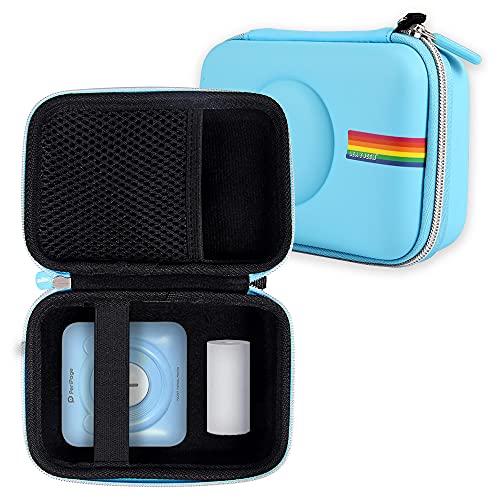 Leayjeen Mini Printer Case Compatible with Aibecy/POOOLITECH Pocket Portable Wireless Photo Printer Phone Picture Thermal Printer Bluetooth Wireless Label Printer (Case Only)-Blue