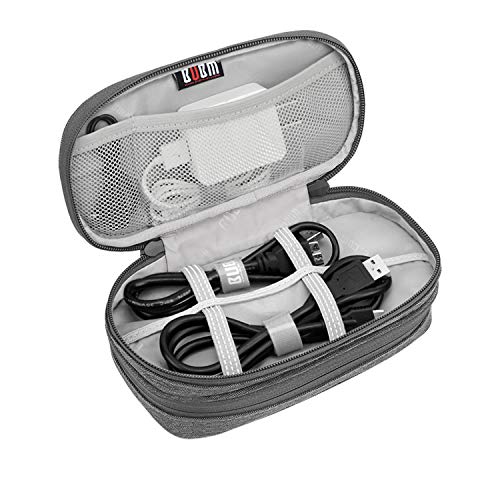 Bubm Double Compartment Storage Case Compatible With Ps Vita And Psp, Protective Carrying Bag, Portable Travel Organizer Case Compatible With Psv And Other Accessories,Gray #TOP2