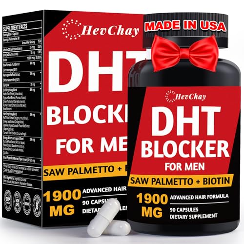 DHT Blocker for Men | Extra Strength Saw Palmetto & Biotin Hair Growth Supplement - Hair Growth