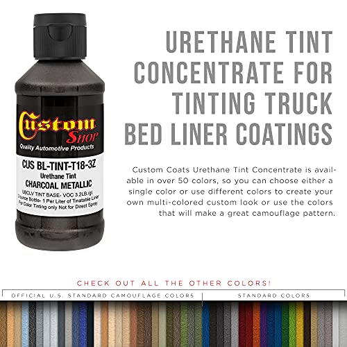 Image of Custom Coat 3 Ounce, Charcoal Metallic, Bed Liner Tint Concentrate