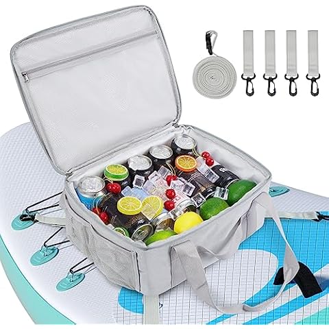 CAMULAND Cooler Bag, Paddle Board Accessories Waterproof Sup Deck Small Cool Bag for Drink Water Lunch Camping Padding Fishing Stand-up Paddleboarding Equipment Gifts for Kayak Lover Cover