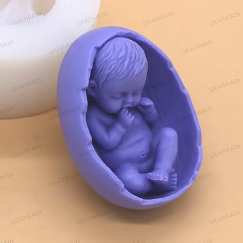 Miniatura 72 de GRAINRAIN Molde de jabón de silicona - Moldes de jabón hechos a mano para hacer jabón (11420)