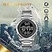 BURK 1611SI Men's Watches Women Unisex Digital Watch Fashion Sports Stainless Steel Waterproof Wristwatch Fashion Luxury