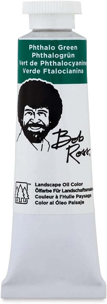 Weber Bob Ross Landscape Oil Paint 37ml-Phthalo Green, Other, Multicoloured, 5.17 x 7.08 x 17.24 cm
