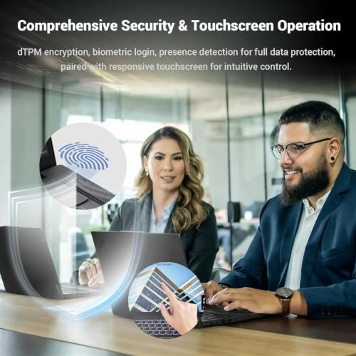 Image of Lenovo ThinkPad T14 14 inch WUXGA Intel Core Ultra 5 225U Business AI Laptop, | 64GB DDR5 + 2TB SSD, Touchscreen, Backlit Keyboard, Fingerprint Reader, Thunderbolt 4, 5MP RGB Camera, WiFi 6E, Win 11 Pro