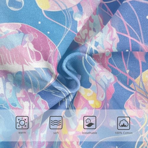 KLL Colorful Jellyfish Little Boys Cotton Briefs Cute Undies3