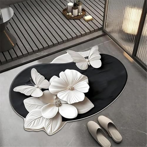 Luxueux tapis diatomée 3D relief effet visuel réaliste et doux