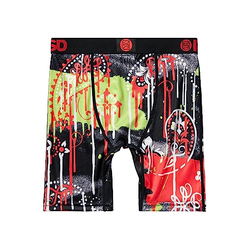 Image of PSD Boys Boxer Briefs - Paisley Drip, Comfortable Breathable Underwear for Boys, X-Large