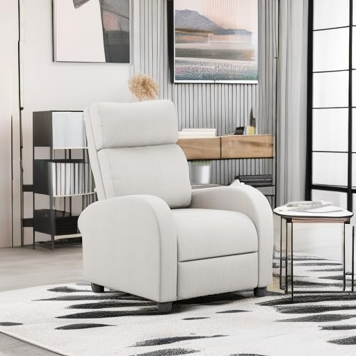Image of Homall Recliner Chair, Recliner Sofa Fabric for Adults, Beige Recliners