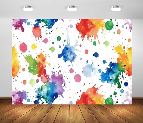 Toile de fond anniversaire 90 ans 80 ans BELECO avec tissu graffiti couleur pour bannière