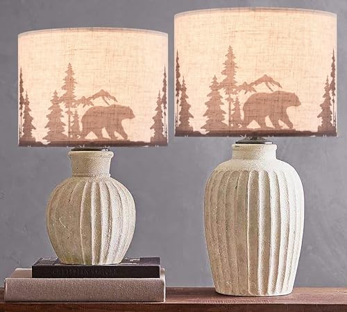 GO&SO 13" Animal Lampshades Set of 2,Medium Print Lamp Shade for Table Lamp by GO&SO - Used condition - Image 9