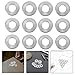 STAHAD 20pcs 304 Stainless Steel Spring Lock Washers, Disc-Shaped Knurled Anti-loosening Metal Gaskets, Ø8x18x1.4mm, Multi-use Industrial and Automotive Fastener Replacement