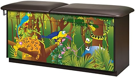 CLINTON THEME SERIES TREATMENT TABLES 4 Door table-Rain Forest w/ back Item# 7932
