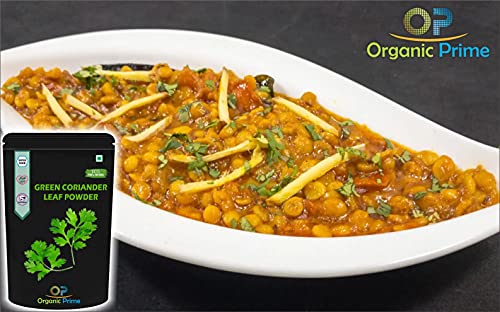 Image of Organic Prime Green Coriander Leaf Powder | Dhaniya Leaf Powder - 100 GM by Organic Prime