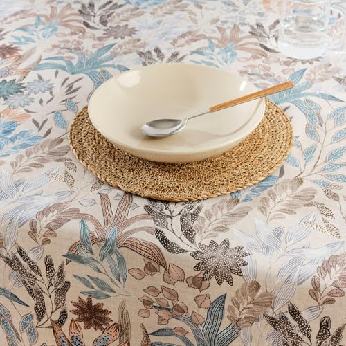 Nappe 155x155 cm en coton bio Belum multicolore lavable