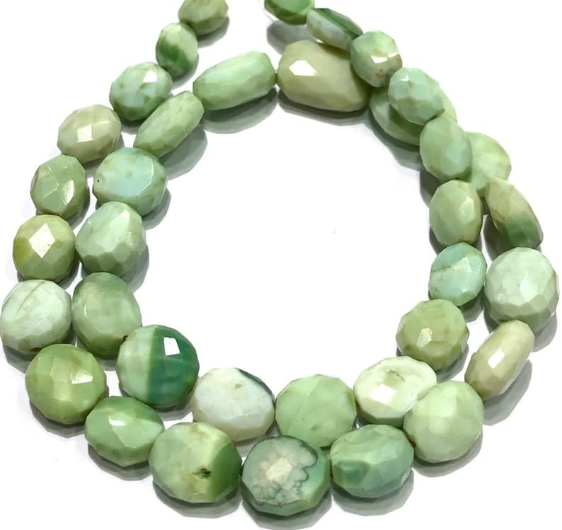 Perles ovales en opale naturelle 9x13mm pour création de colliers artisanaux