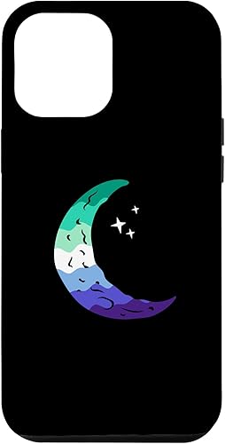 Vista 64 de Funda para iPhone 11 Pro Max Sutil MLM Pride Moon Phase Vintage LGBT Gay MLM Masculino
