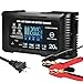 YHCHKJ 20Amp: 12/24V Smart Car Battery Charger – Automatic Maintainer, Trickle Charger & Desulfator with Overcharge Protection & Temperature Compensation – for Lead-Acid & Lithium & LiFePO4 Batteries