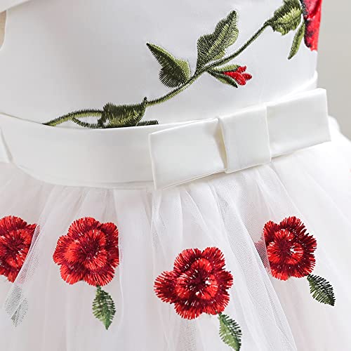 Girls Off Shoulder Dress Kids Christmas Sunday Halloween Baptism Christening Ball Gown Tulle Dresses (2910 White,140) 8-9 Years #TOP2