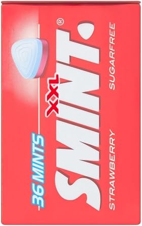 Smint Sugarfree XXL Strawberry Tins 36 Mints per Tin (Pack of 12)