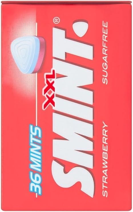 Smint Sugarfree XXL Strawberry Tins 36 Mints per Tin (Pack of 12)