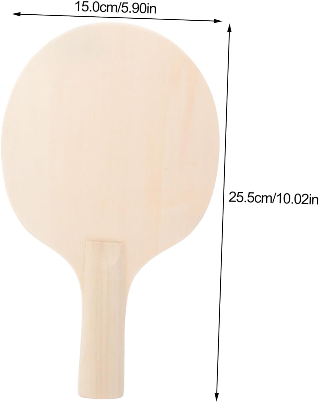 VICASKY Outdoor Sports Table Tennis Training Paddle Unfinished Table Tennis Outdoor Table Tennis Game Prop