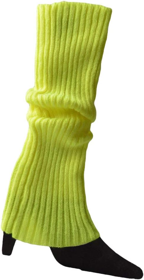 Leg Warmers For Women Girls 80s Ribbed Knitted Long Socks Boots Cuff For Retro Party Costume Ballet Dance Sports Halloween Party Accessories