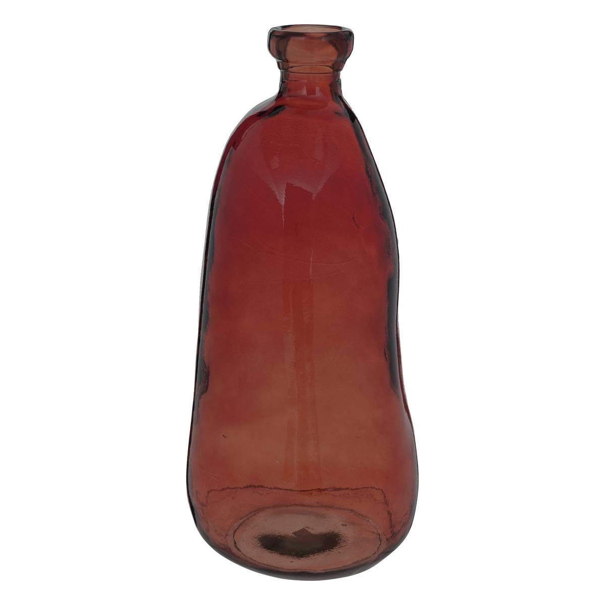 Atmosphera - Vase Flasche Uly Recyclingglas - H.51 cm - Bernstein