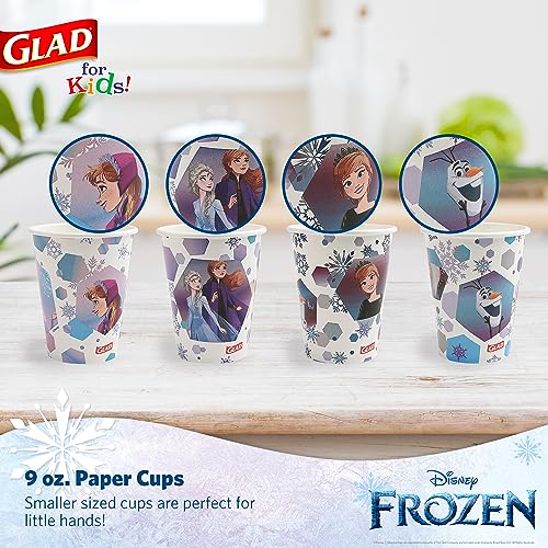 Snapklik.com : Glad For Kids Disney Frozen 9oz Paper CupsAnna And Elsa ...