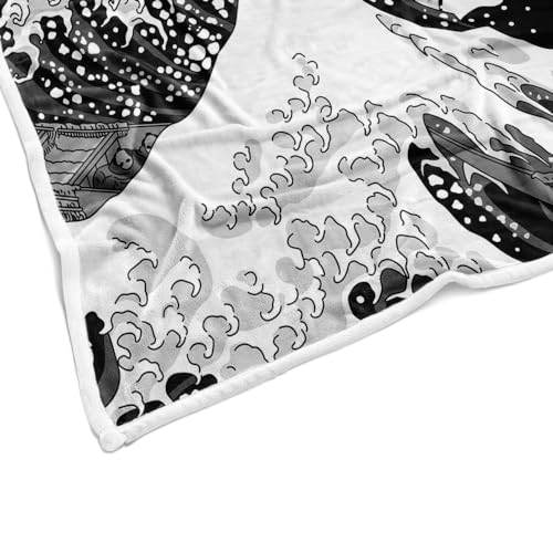 Viajar Japanese Blanket Cherry Blossom Fleece Throw Blanket Mount Fuji Blanket Cherry Branches Japanese Style Blanket Sakura Asian Japan Soft Cozy Blanket thumb #3