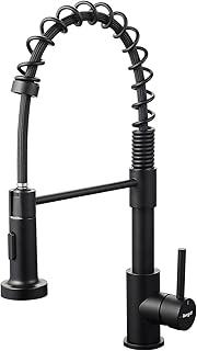 Comprar Ibergrif Grifo Profesional Cocina con Ducha Extraíble, Mezclador de Fregadero, Acero Inoxidable, Negro, M22143B