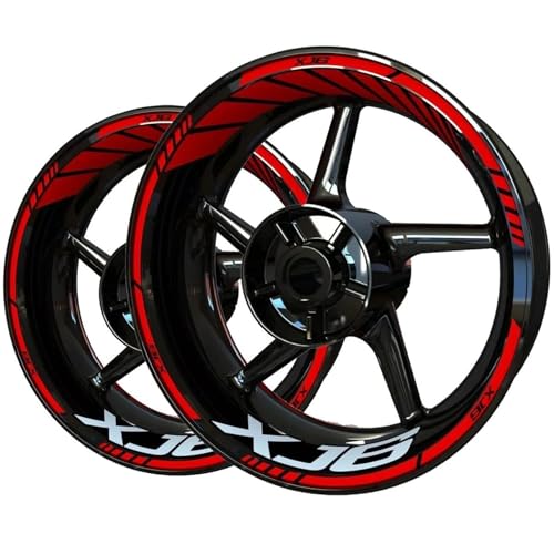 Felgenr Sticker Motorrad-Felgenaufkleber Für Yamaha XJ6 XJ 6, Reflektierende Streifen, Felgenaufkleber, Nabenaufkleber, Dekorationsaufkleber Motorrad Felgen Aufkleber Komplett(Farbe 4)