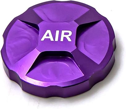 CNC Aluminum Alloy Mountain Bike Fork Valve Cover, MTB Front Fork Cap Protector, Replacement Part Accessory for Bike Upgrades Purper
