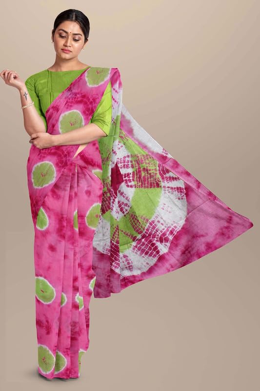 Image of SURAJ INTERNATIONAL Printed Cotton Saree For Women With Blouse Piece | Ideal For Everyday And Office Wear