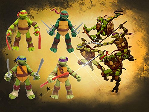 Set di 4 pezzi Teenage Mutant Ninja Turtles Action...