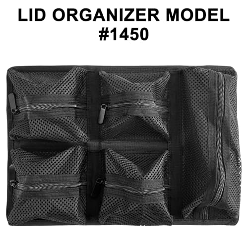 Image of LAFENLIN 5-Pocket Lid Organizer for Pelican 1450 Case,Hook & Loop(No Screw)
