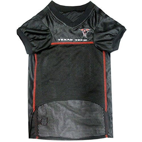 Image of Pets First Collegiate Texas Tech Red Raiders Dog Mesh Jersey, Medium