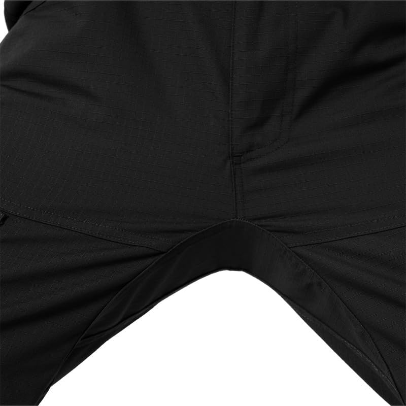 KVE Mens Work Pants Ripstop Waterproof Elastic Waist Outdoor Breathable Cargo Tactical Hiking Quick-Dry Pants with 7 Pockets - Image 9