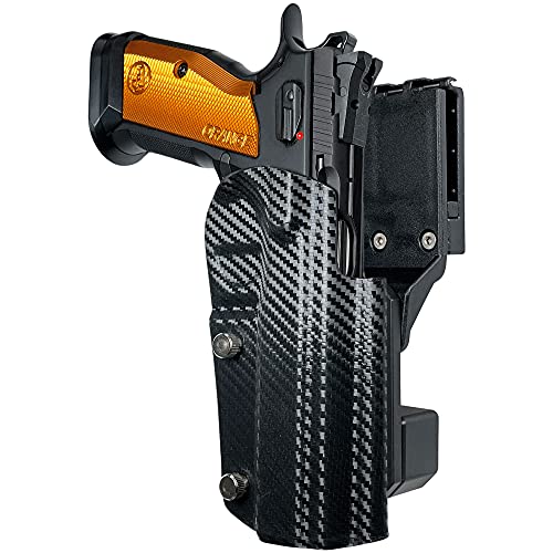Black Scorpion Outdoor Gear, Black Scorpion Gear Pro Competition Holster fits CZ Tactical Sport Orange (Carbon Fiber, Right-Hand Draw)