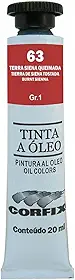 TINTA A ÓLEO CORFIX 20ML GR-I AVULSO TERRA SIENA QUEIMADA 063