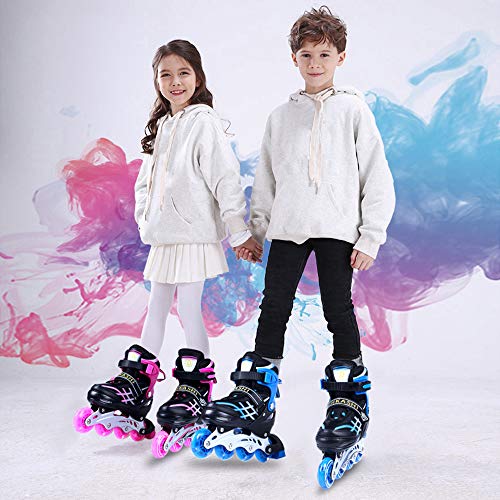 Lixada Inliner Skates für Kinder/Jungen/Mädchen, Einstellbare beleuchtende Bequeme Inline-Skates...