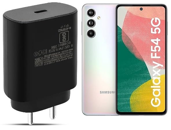 Image of Original Samsung Galaxy F54 5G / F54 25W Charger - Rapid Power Delivery for Your Devices (Black)