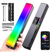 NEEWER RGB LEDビデオライトスティック タッチバーとアプリ制御 磁気 ハンドヘルド 調光可能 3200K～5600K CRI98+ フルカラー 内蔵6400mAhバッテリー 17ライ...