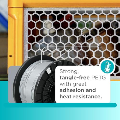 Image of Polymaker PETG Filament 1.75mm 5kg Grey 3D Printer Filament, PolyLite PETG 3D Printing Filament 1.75mm, Dimensional Accuracy + /- 0.03mm, Print with Most 3D Printers