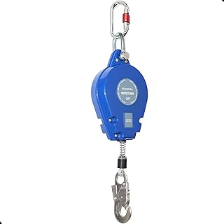 33FT Retractable Lanyard, BUCAMAO Self Retracting Lifeline, Steel Wire SRL