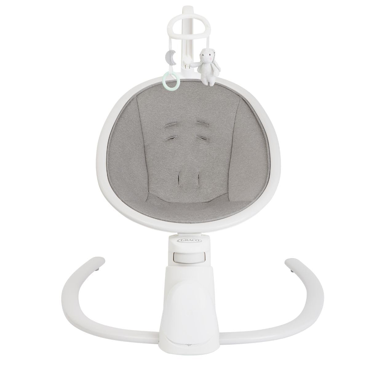 Graco Sway 'n Grow - Chupete Bluetooth con barra de juguetes, adecuado desde el nacimiento hasta aprox. 4 años (0-18 kg), con 6 movimientos oscilantes, vibración de 4 velocidades, música, ajuste de