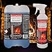 Produktbild Kaminscheibenreiniger 5,5 Liter | Kaminscheiben-Reiniger Spray blau Kamin- und Ofenglas | 0,5 L Sprayflasche mit 5 L Nachfüllkanister