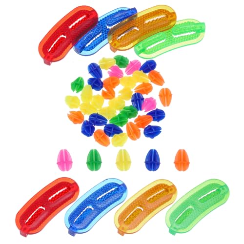 PATIKIL Bike Wheel Spokes Beads, 72 Pcs Colorful Bicycle Spoke Decoration Resin Clip Beads Spoke with Reflective Sheet for Bike Accessories (Bead), Multicolor