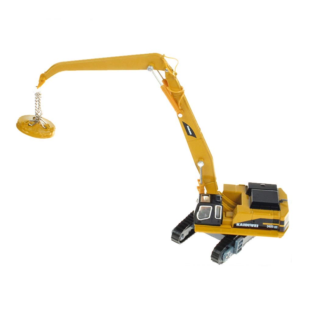 LINGLING Alloy Engineering Vehicle Model Toy Alloy Car Model Crane Waste Material Handling Vehicle T